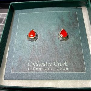Coldwater Creek teardrop post earrings.